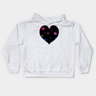 Chaotic Hearts, Pride Series - Bisexual Kids Hoodie